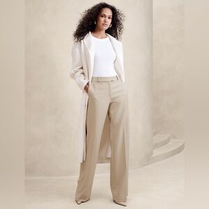 Banana Republic Cream Wide Leg Pants
